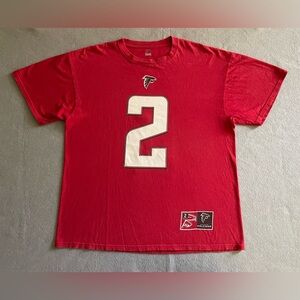 Majestic Atlanta Falcons #2 Matt Ryan Red T-Shirt XL NFL Football Tee